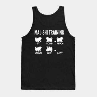 Mal-Shi Training Maltese Shih Tzu Tricks Tank Top